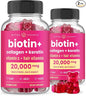 Hair Skin & Nails Gummies 5000mcg Biotin 120 Count (2 Pack)