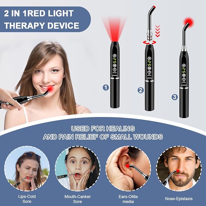 Red Light Cold Sore Red Light Muscle，2-in-1 Multifunctional