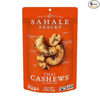 Sahale Snacks Thai Cashews Glazed Mix, 4 Ounces 6)