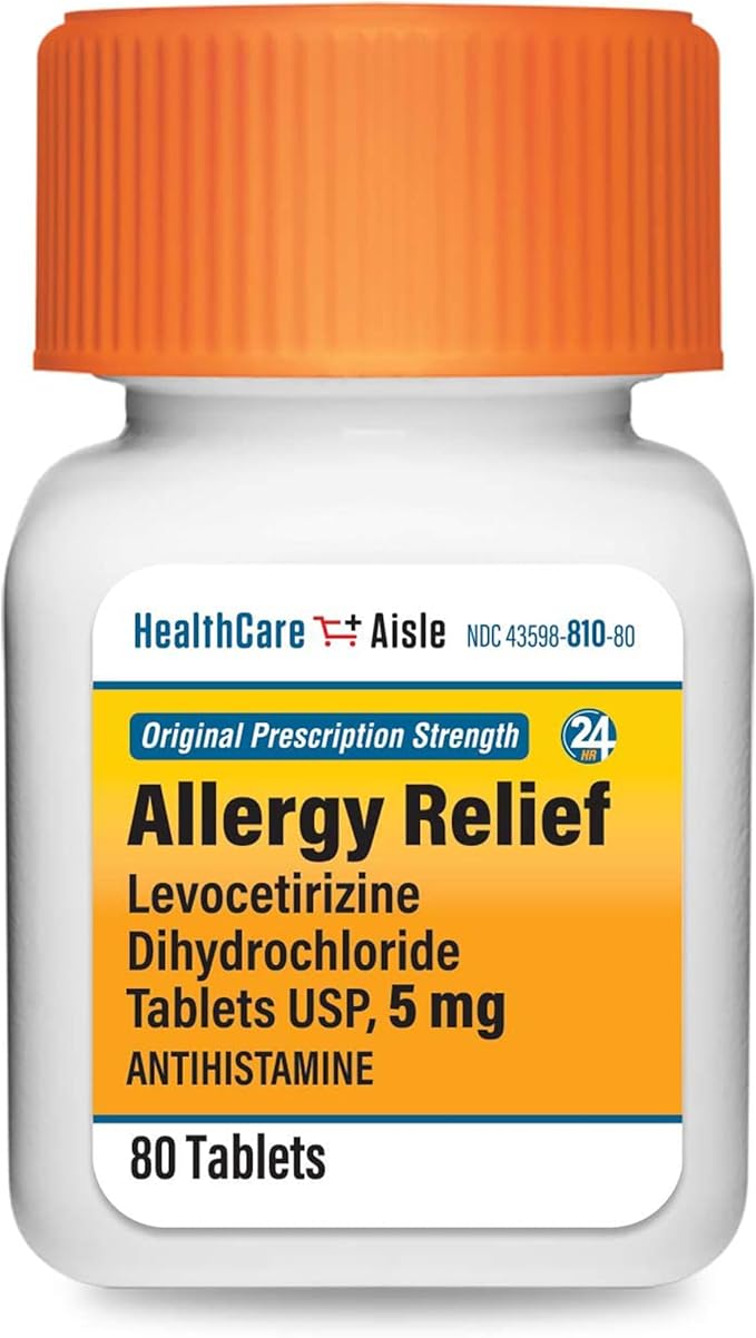 HealthCareAisle Allergy Relief 5 mg 80 Tablets 24-Hour Allergy 80 Count 1)