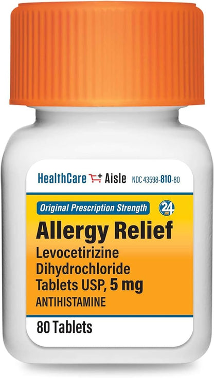 HealthCareAisle Allergy Relief 5 mg 80 Tablets 24-Hour Allergy 80 Count 1)