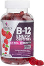 Vitamin B12 Energy Gummies - Extra Strength 4500mcg Chewable for Energy & Nervous System Health Support, B-12 Complex Gummy Vitamin for Women, Men, Kids - Non-GMO, Vegan, Berry Flavor - 120 Gummies