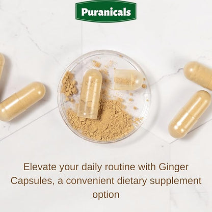 Ginger Premium 320 Capsules Non GMO 700 mg 100% Pure