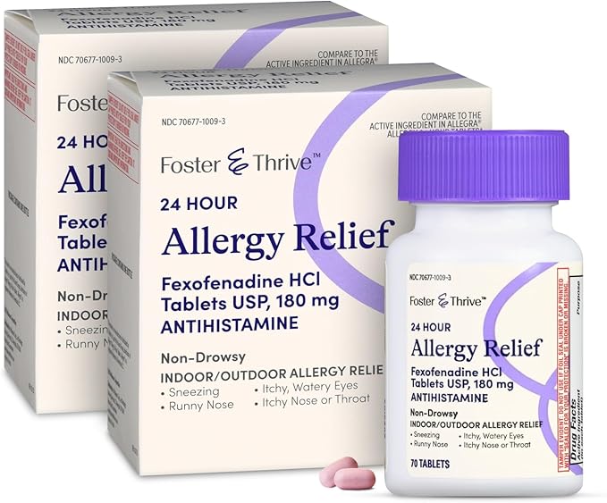 Foster & Thrive 24 Hour Allergy 140 Tablets 180 mg 2