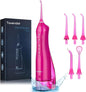 TOVENDOR Electric Water Flosser, Rechargeable Dental 3 Modes, 5 Tips (300ML, IPX7Waterproof IPX7Waterproof Waterflosser)