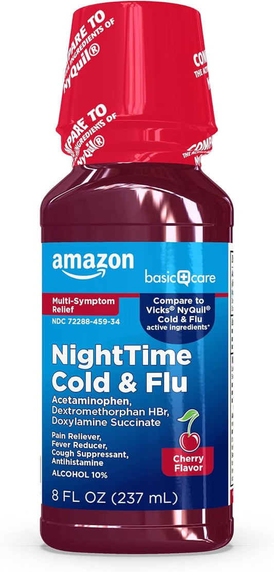 Amazon Basic Care Nighttime Cold & 8 fl 1)