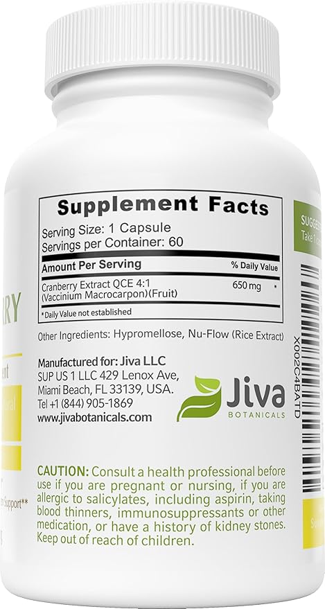 Cranberry Pills for Women 650 mg