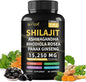 Shilajit Capsules Himalayan 8-in-1 Concentrated, 15250mg 60 Caps, 30 Day