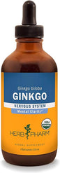 Herb Pharm Certified Organic Ginkgo Liquid 4 Ounce