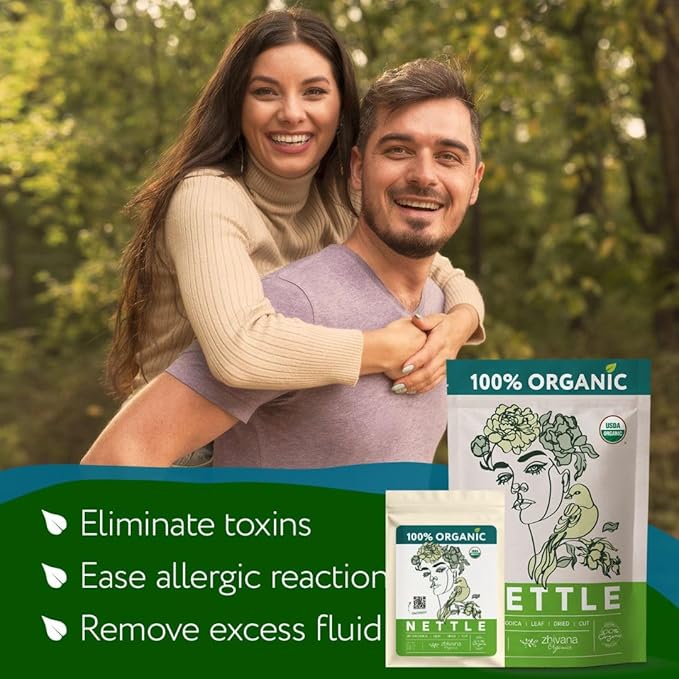 Super Value Pack 5 LB - Organic Stinging Nettle Leaf Tea - Allergy Relief, Blood Circulation, Fluid Balance - Support Joints, Hair, Skin