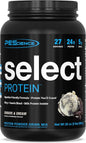 PEScience Select Low Carb Protein Powder, Cookies and Cream, 27 Serving, Keto Friendly and Gluten Free