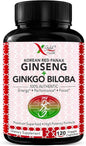 Korean Red Panax Ginseng 1200mg + -120 Vegan