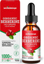 Organic Berberine HCl 1500mg Liquid Drops 2fl. oz (60ml)