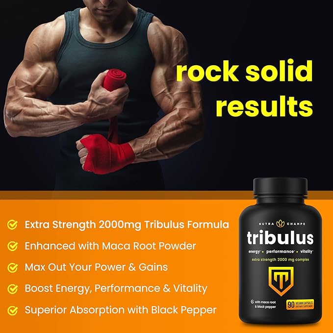 Tribulus Terrestris for Men 2000mg Supplement 90 Vegan