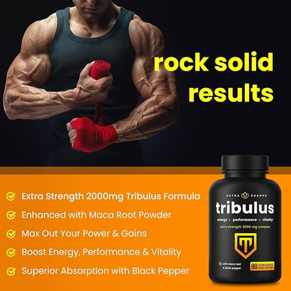 Tribulus Terrestris for Men 2000mg Supplement 90 Vegan