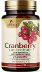 Cranberry Concentrate Extract Supplement for Women 25,200mg Formula 60 Softgels