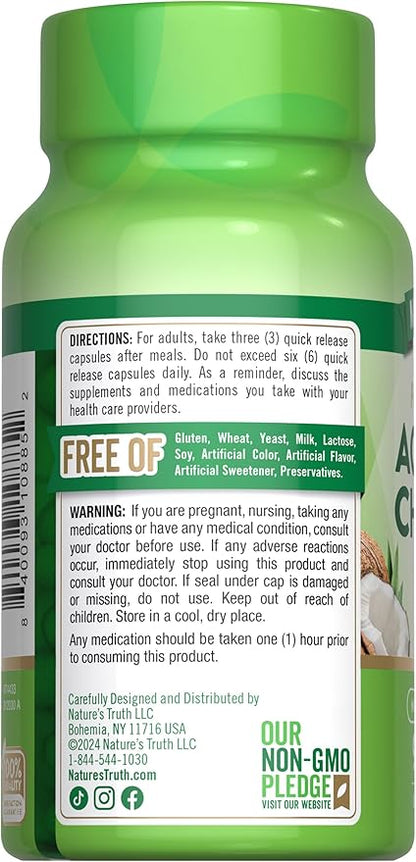 Nature's Truth Activated Charcoal Capsules | 90 Count | Non-GMO & Gluten Free Supplement