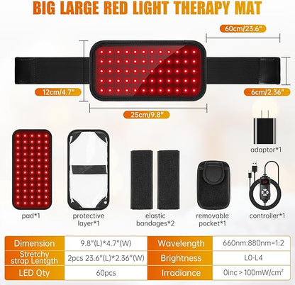 LED Red Light Therapy Pad 660nm 850nm Near