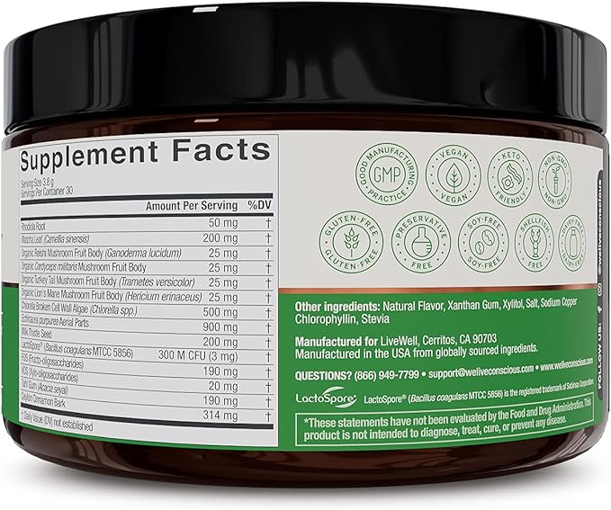 Live Conscious Beyond Greens Superfood Powder