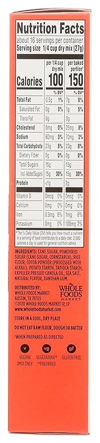 365 by Whole Foods Market, Gluten Free Brownie Mix, 15 Ounce