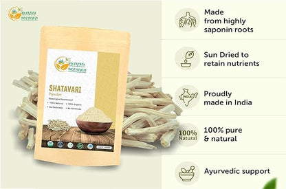 Shatavari Powder Organic Asparagus Racemosus 5.3 oz 150 GMS