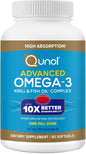 Qunol Advanced Omega 3 Krill and 10x Better 250mg EPA 90 Count 1)