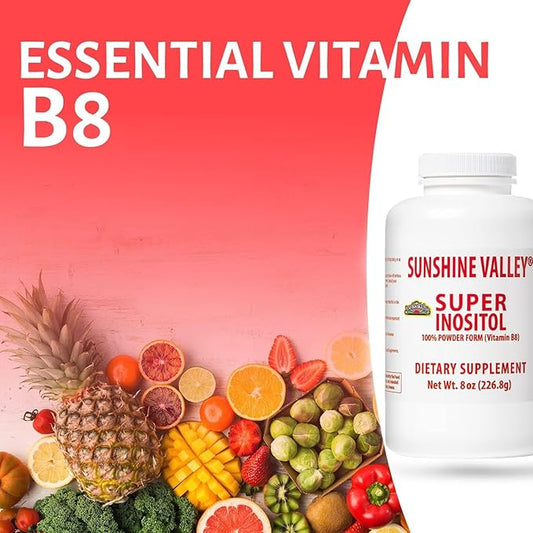 Super Inositol, Vitamin B8 Powdered Dietary 8oz