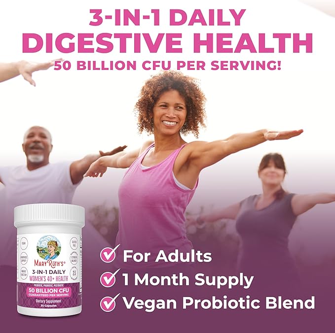 MaryRuth Organics 3-in-1 Daily Health 40+ 50 Billion 30 ct