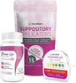 NutraBlast Boric Acid Vaginal Suppositories 600mg (30 Count) w/Disposable Vaginal Suppository Applicators (15-Pack) and Feminine pH Test Strips 3.0-5.5 (100 Tests Roll)