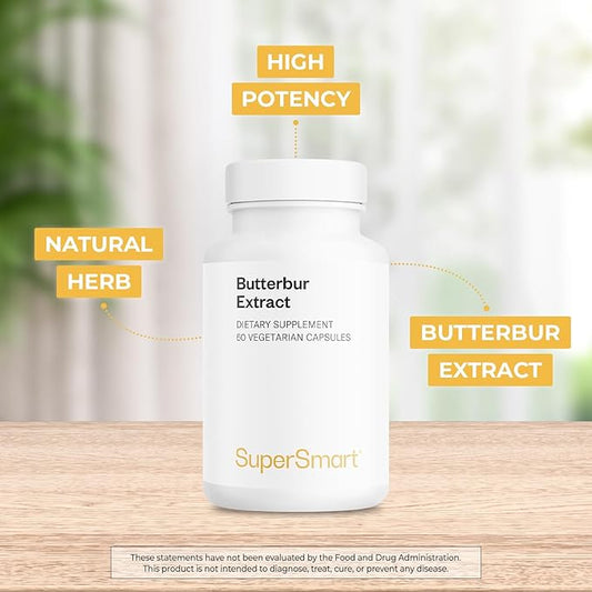 Supersmart - Butterbur Extract (High Potency) 15% Sesquiterpenes 60 Vegetarian