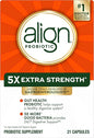 Align Probiotic Extra Strength, Probiotics for Women and Men, #1 Doctor Recommended Brand‡, 5X More Good Bacteria^ to Help Support a Healthy Digestive System*, 21 Capsules (Packaging May Vary)