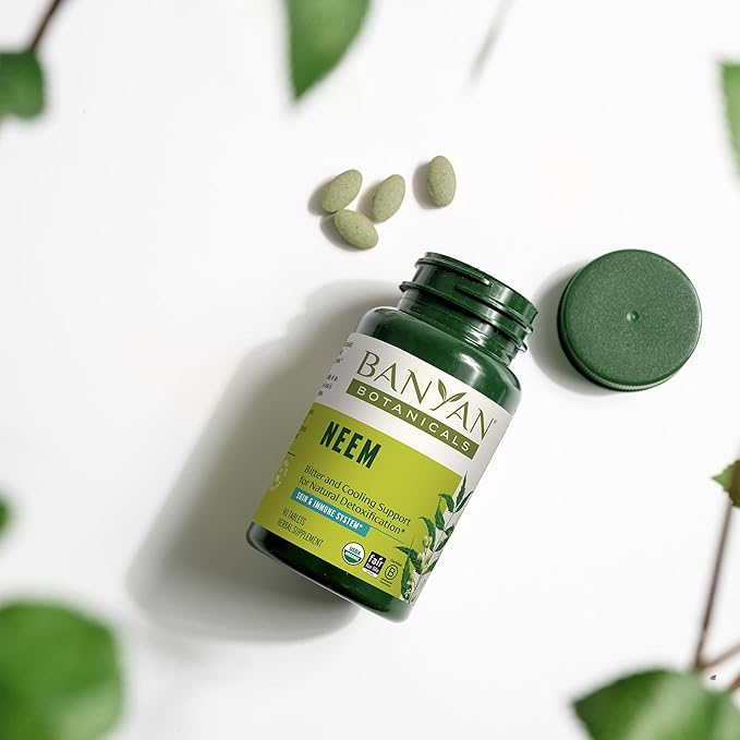 Banyan Botanicals Neem Tablets – Organic 90 Tablets