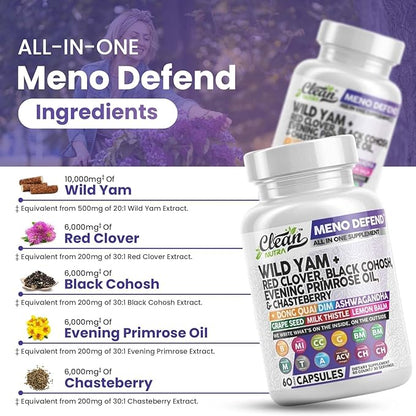 Clean Nutra Wild Yam Root Capsules