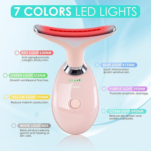 Facial Massager for Face and Neck, 7 Color,