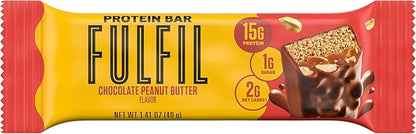 FULFIL Protein Snack Bars, Chocolate Peanut Butter, 15g Protein, Pantry Staples, 12 Count