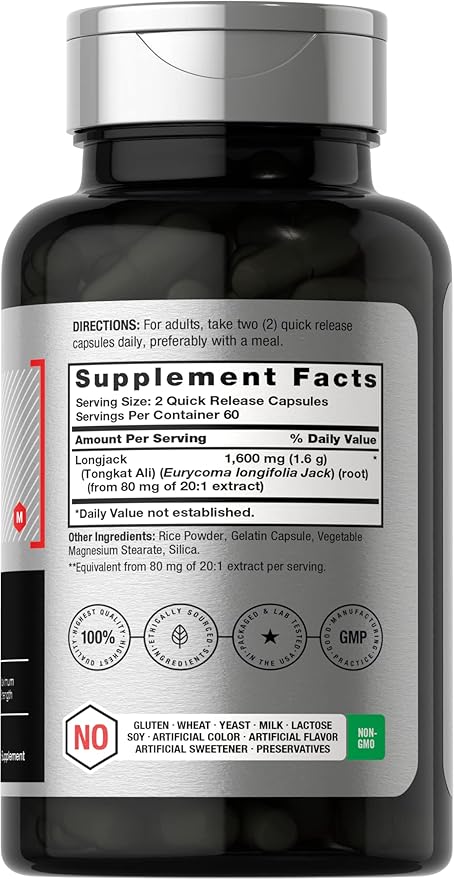 Horbäach - Longjack Tongkat Ali 1600 120 Capsules