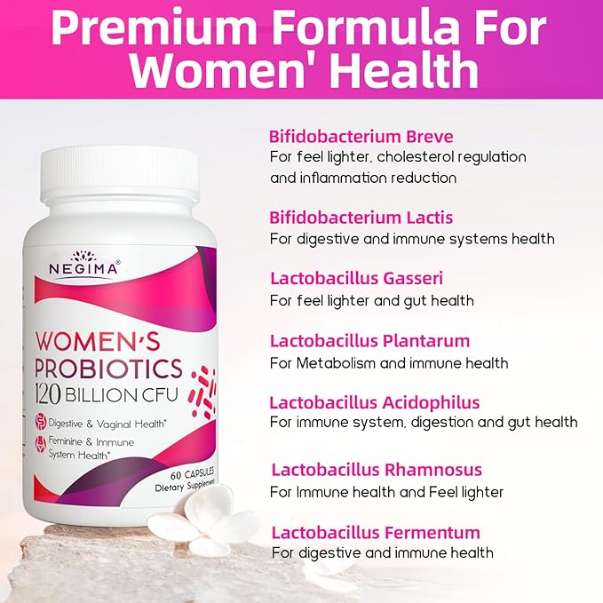 Negima 120 Billion CFU Probiotic 13-in-1 Probiotics, 60 Caps