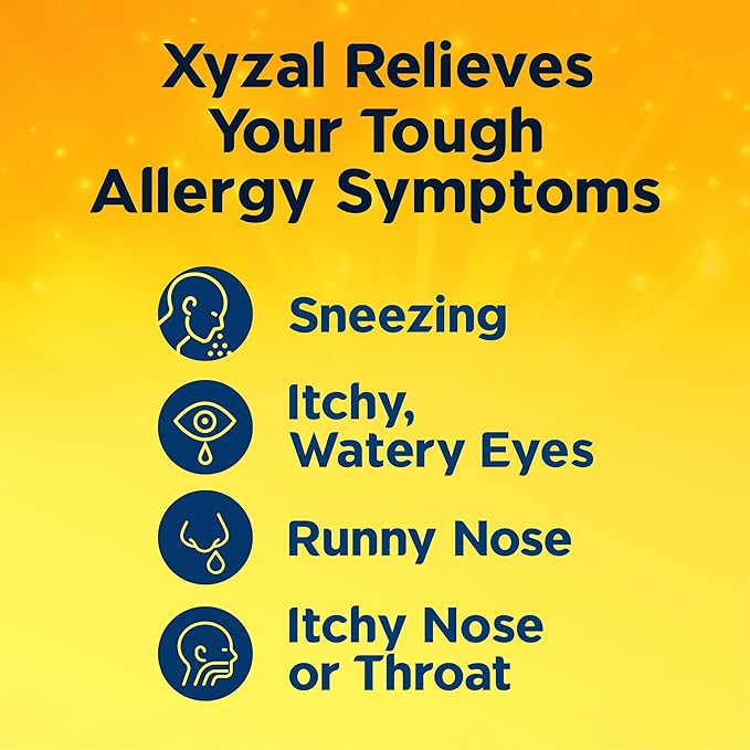 Xyzal Allergy Pills, 24-Hour Allergy Relief, 55-Count, Original