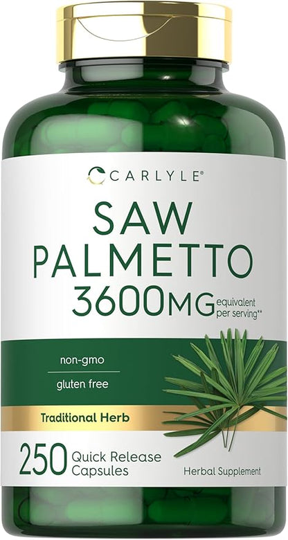 Carlyle Saw Palmetto Extract 3600mg | 250 Capsules