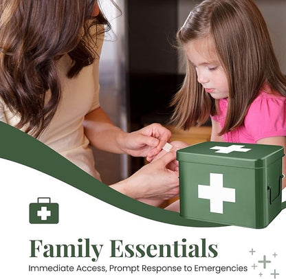 Flexzion First Aid Box Organizer, Empty 8.5 Inch