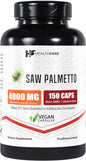 Saw Palmetto Extract 400mg (4,000mg Equivalent), 150 Capsules | Traditional Herb Supplement | Gluten-Free