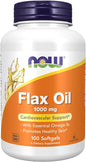 NOW Supplements, Flax Oil 1,000 mg 100 Softgels