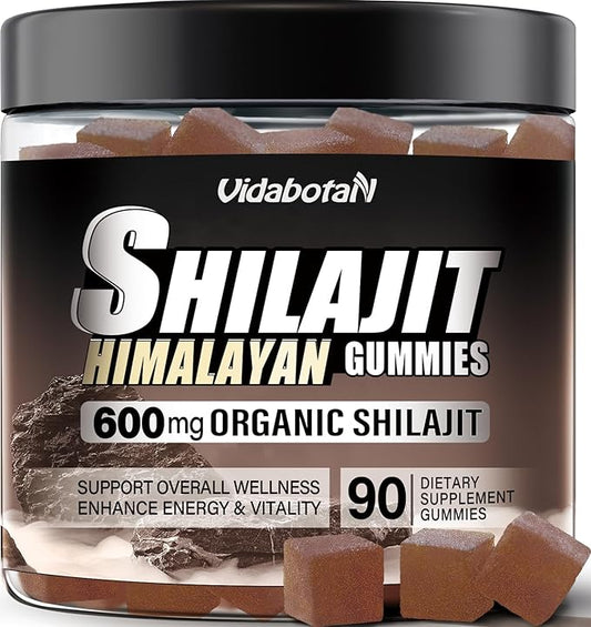 Shilajit Gummies 600 MG, 85+ Trace 90 Gummies