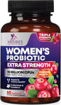 Daily Probiotics for Women - PH Balance, Digestive, UT, & Feminine Health Support, 90 Billion CFU Vaginal Probiotics with Prebiotics, 16 Strains with Cranberry, Pro Biotics for Women, 60 Capsules