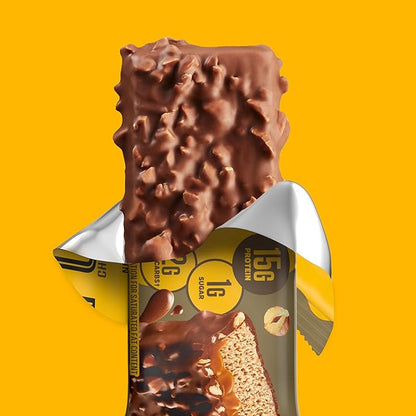 FULFIL Protein Snack Bars, Chocolate Hazelnut, 15g Protein, Pantry Staples, 12 Count
