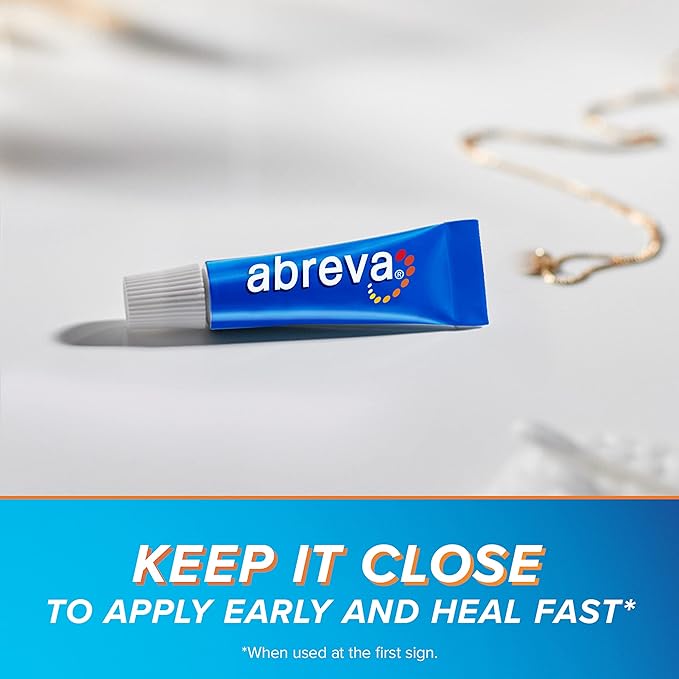 Abreva 10 Percent Docosanol Cold Sore 2.5 Days 0.07 oz 2