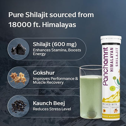 Himalayan Shilajit Effervescent 15 Tablets 1) |Enriched
