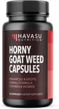 Unisex Horny Goat Weed for Men and Women - Extra Strength Performance and Energy Support with Tongkat Ali & Muira Puama & Saw Palmetto Extract - Never Travel Without Sample Size - 10 Horny Capsules
