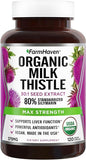 FarmHaven USDA Organic Milk Thistle Capsules |30X Concentrated 80% Silymarin 120 Veggie