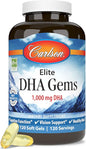 Carlson - Elite DHA Gems, 1000 120 Softgels
